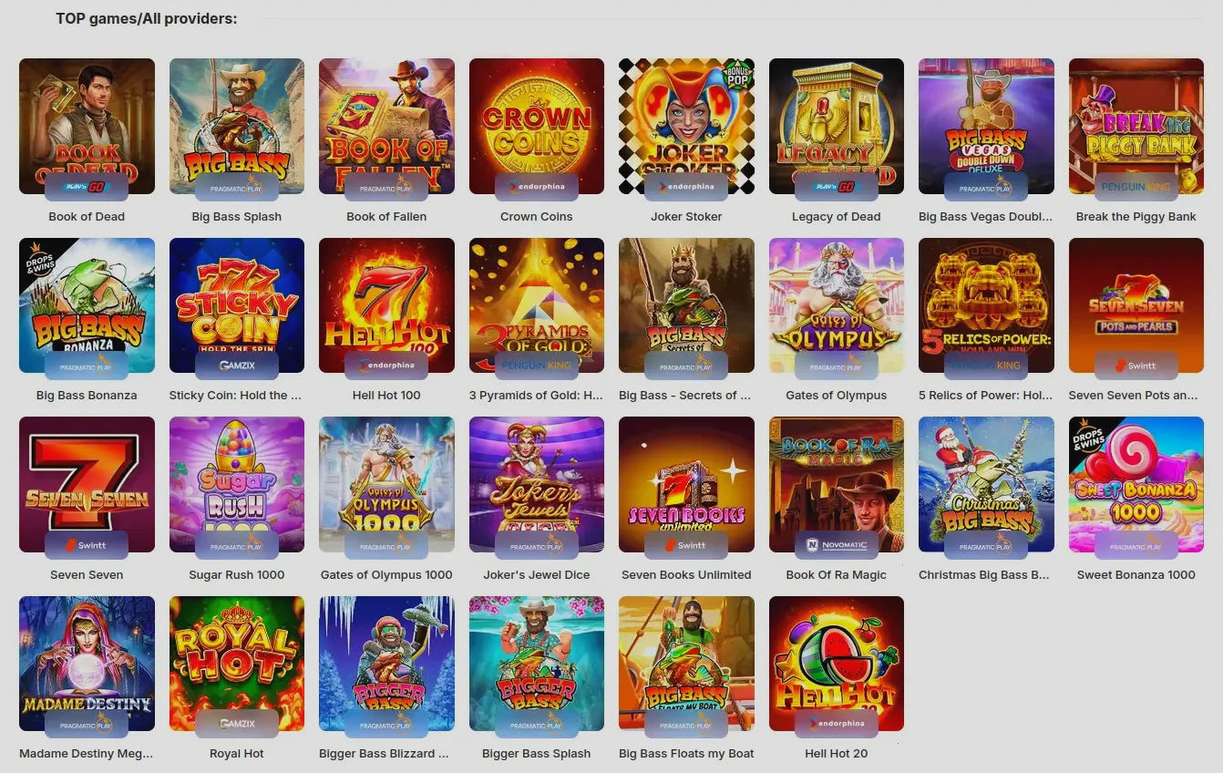 Interfaccia mobile di Golden Star casino su smartphone